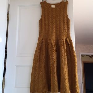 Anthropologie cable knit sweater dress